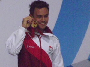Tom with his Gold medal. Image belongs to me.